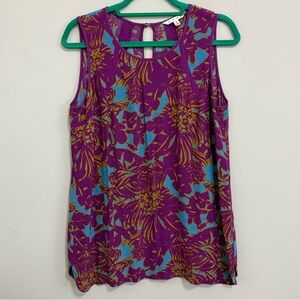 CAbi Style #243 Palm Grass Sleeveless Blouse Size M